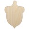 Acorn Solid Unfinished Wood Shape Piece Cutout for DIY Craft Projects